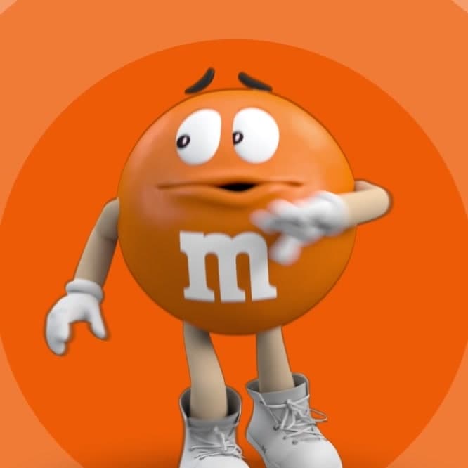 Orange M&M